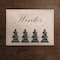 Designs Direct Christmas Tree Snow 18" x 14" Poly Twill Placemat